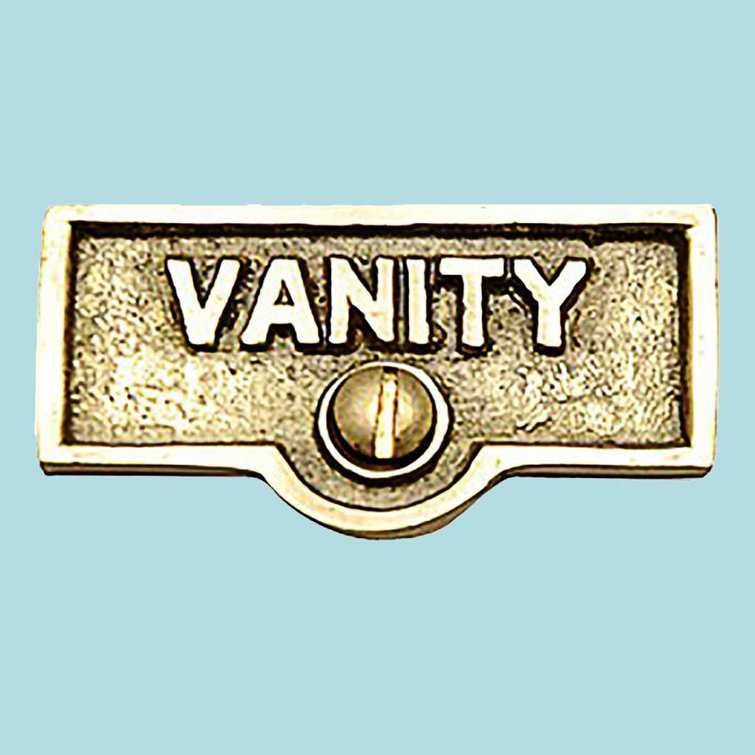 The Renovators Supply Inc. Vanity Name Signs Labels Switch Plate Tag